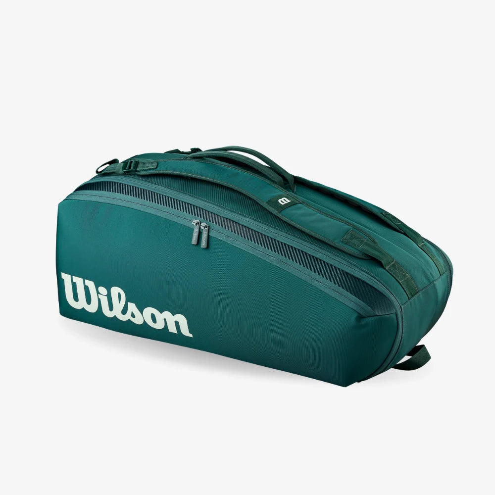 Túi Đựng Vợt Tennis Wilson Blade V10 Super Tour 9 Pack Racket Bag Green