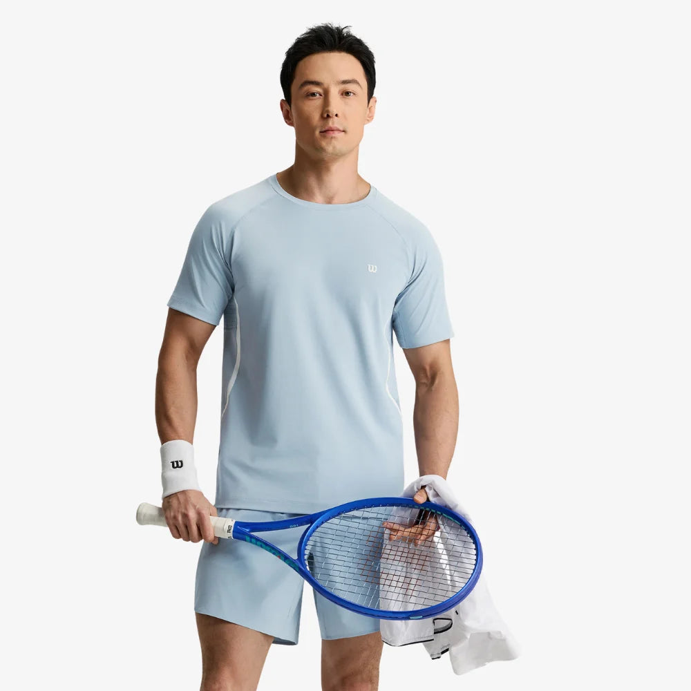 Áo Thun Nam Wilson Daily Performance Tee Blue Fog