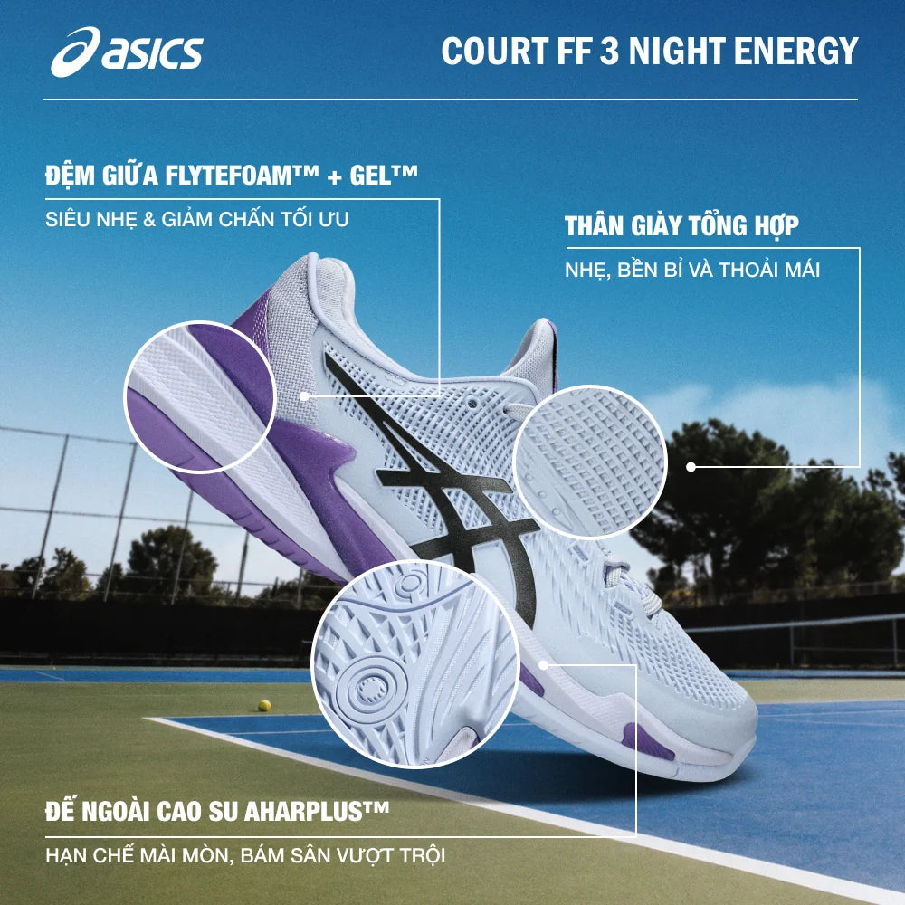 Giày Tennis Nữ Asics Court FF 3 Night Energy