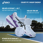 Giày Tennis Nữ Asics Court FF 3 Night Energy