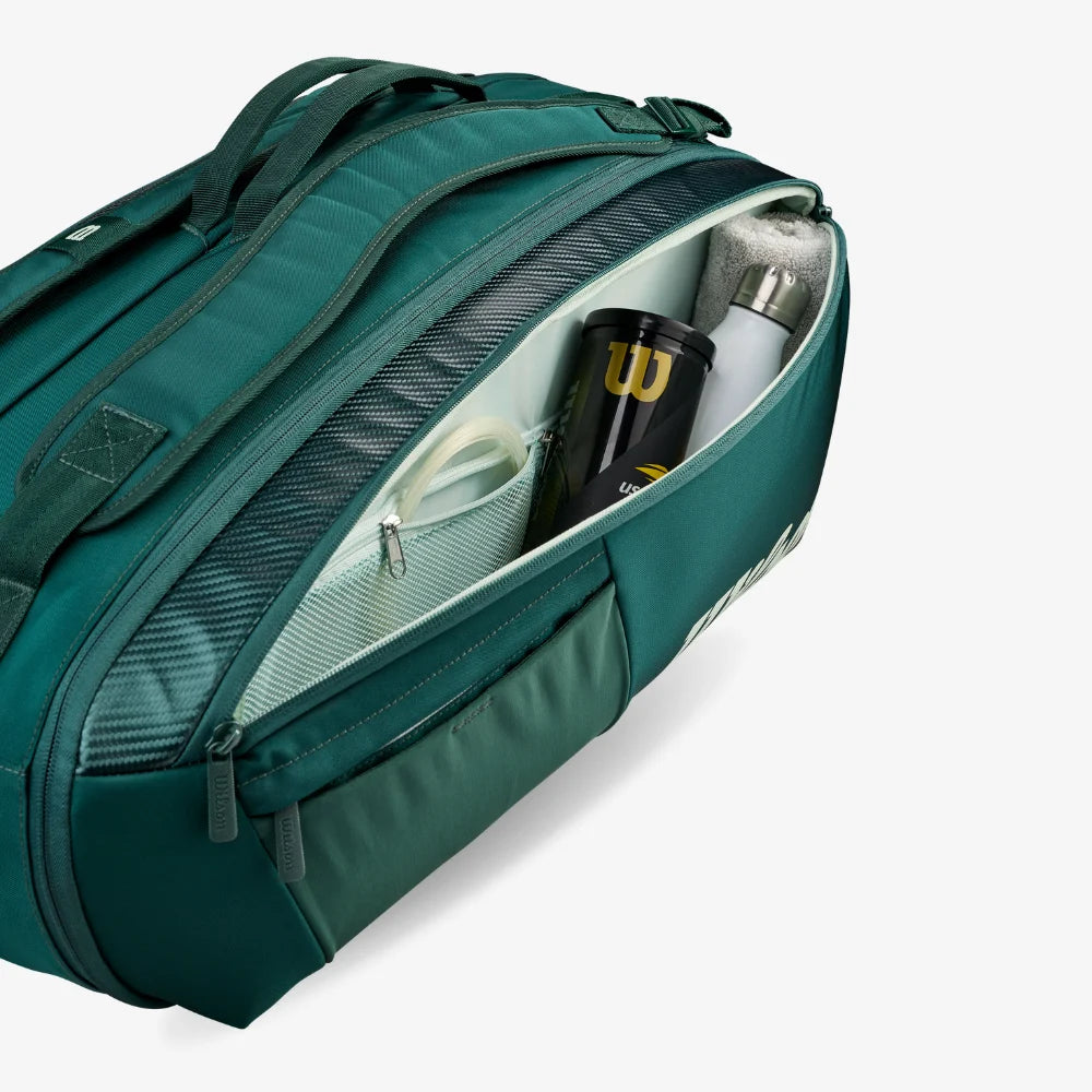 Túi Đựng Vợt Tennis Wilson Blade V10 Super Tour 9 Pack Racket Bag Green